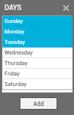 Selecting Days for Shift-based Alerting