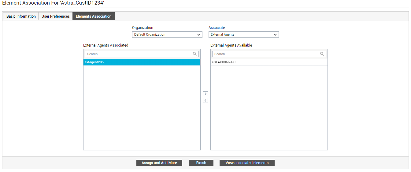 Associating Infrastructure Elements with Tenant