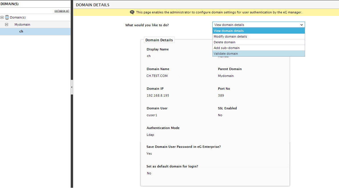 manual validate domain-new