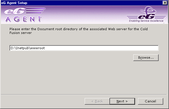 Specifying Root Directory of Web Server