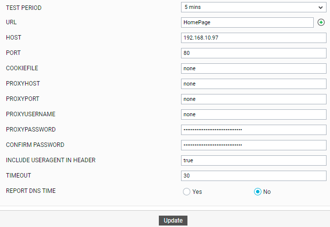 Configuring HTTP Test for Apache Web Server