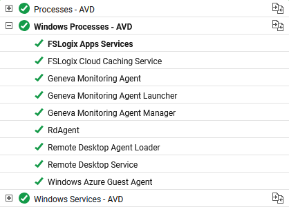 Tests associated to Sessions tab page
