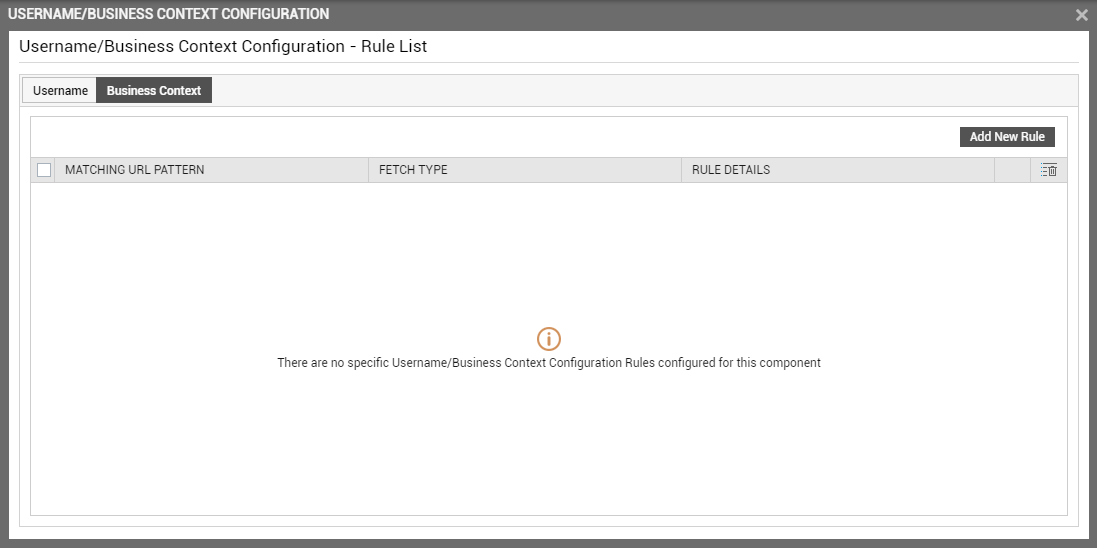 List Of Rules That Pre-Exist For Capturing Business Context