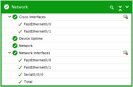  Tests associated to Network layer