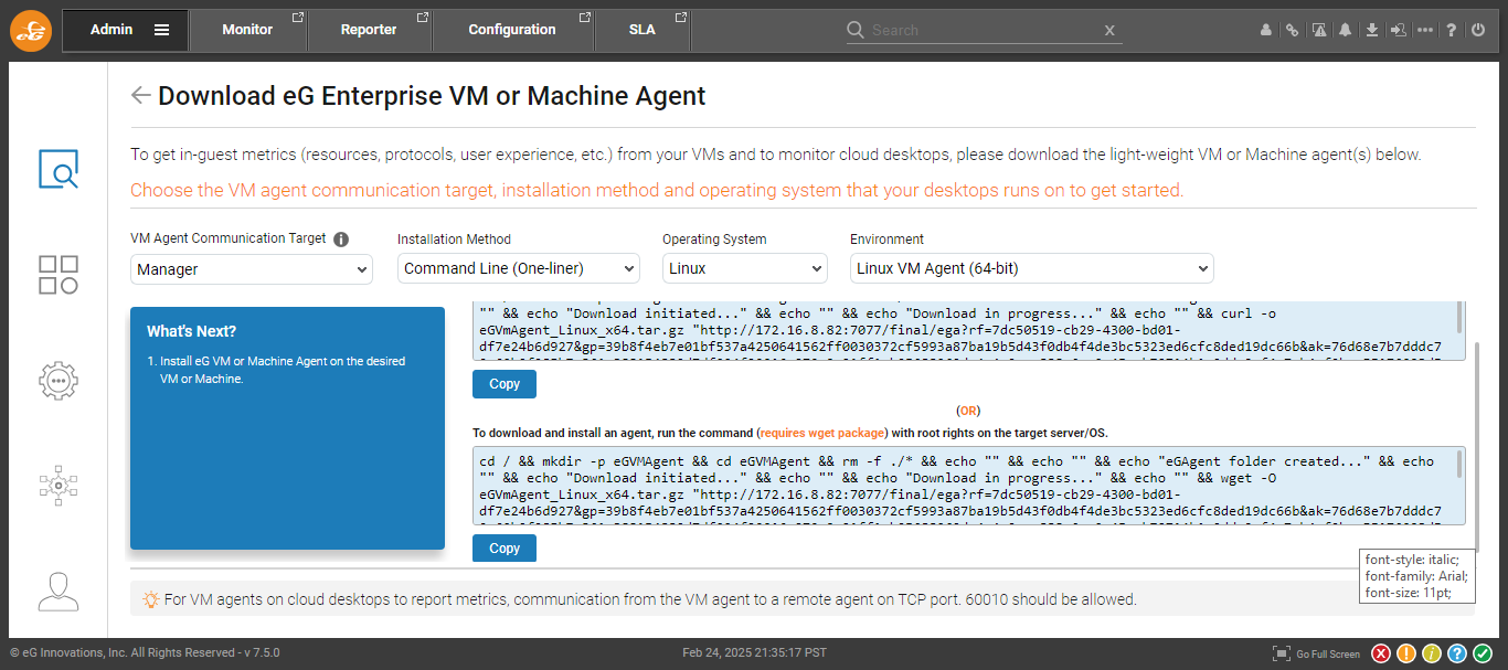 Installing VM agent on Linux Desktop