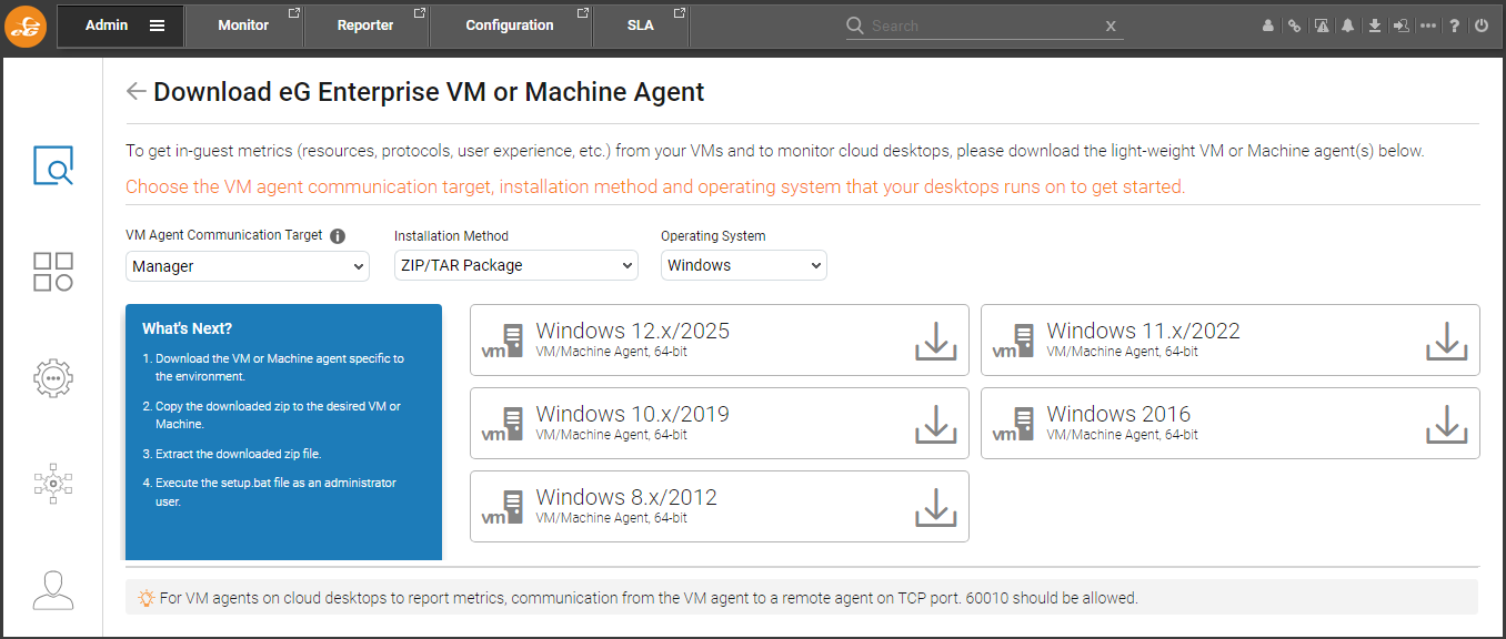 Downloading VM Agent