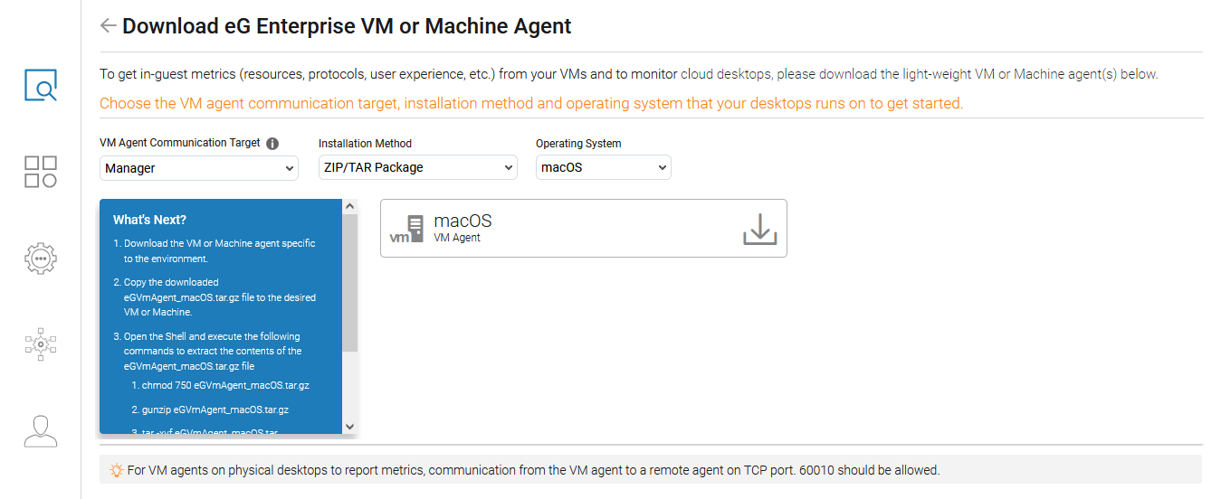 Downloading VM Agent