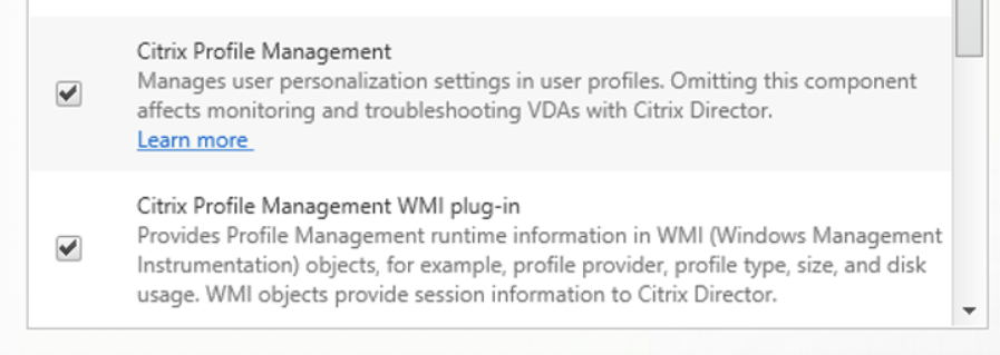 Citrix Profile Management and its WMI Plug-in