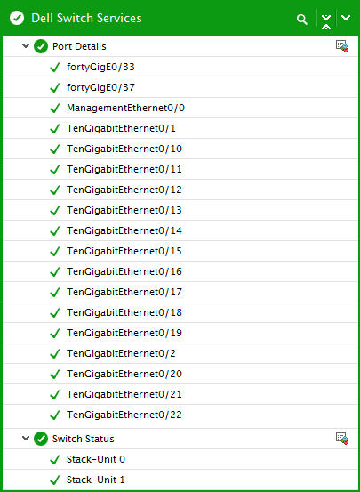 Tests associated to Dell Switch Services layer