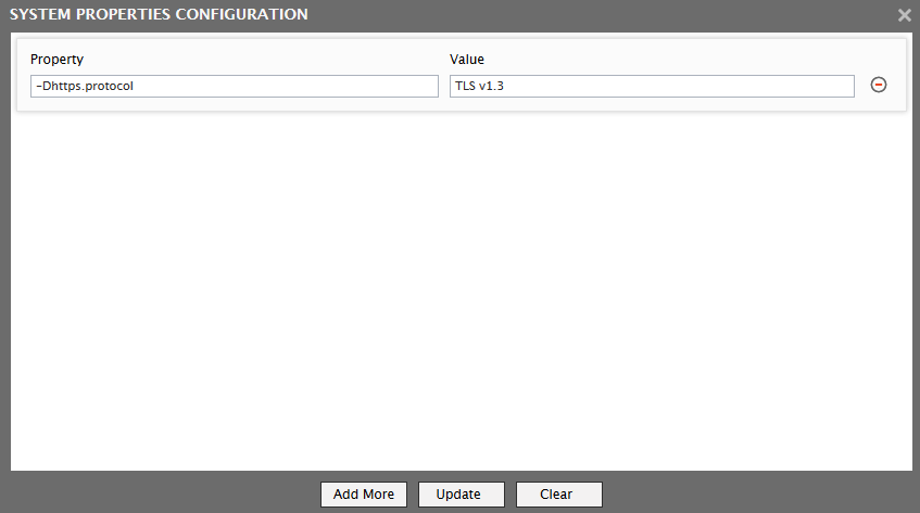 System Properties Configuration