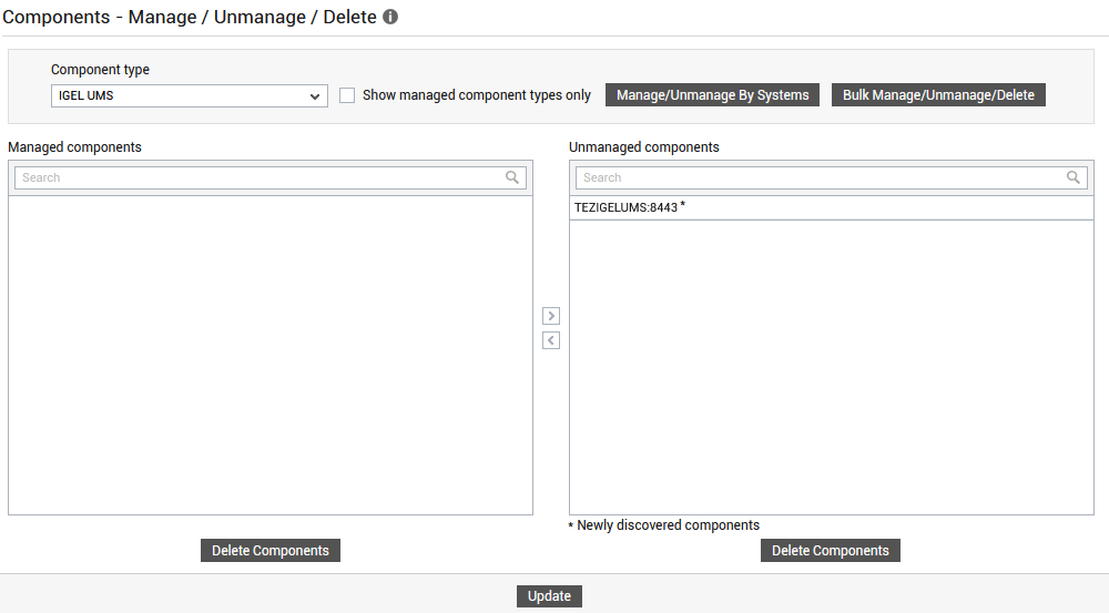 IGEL UMS To Be Managed
