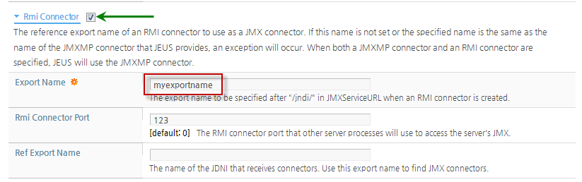 Rmi Connector Details
