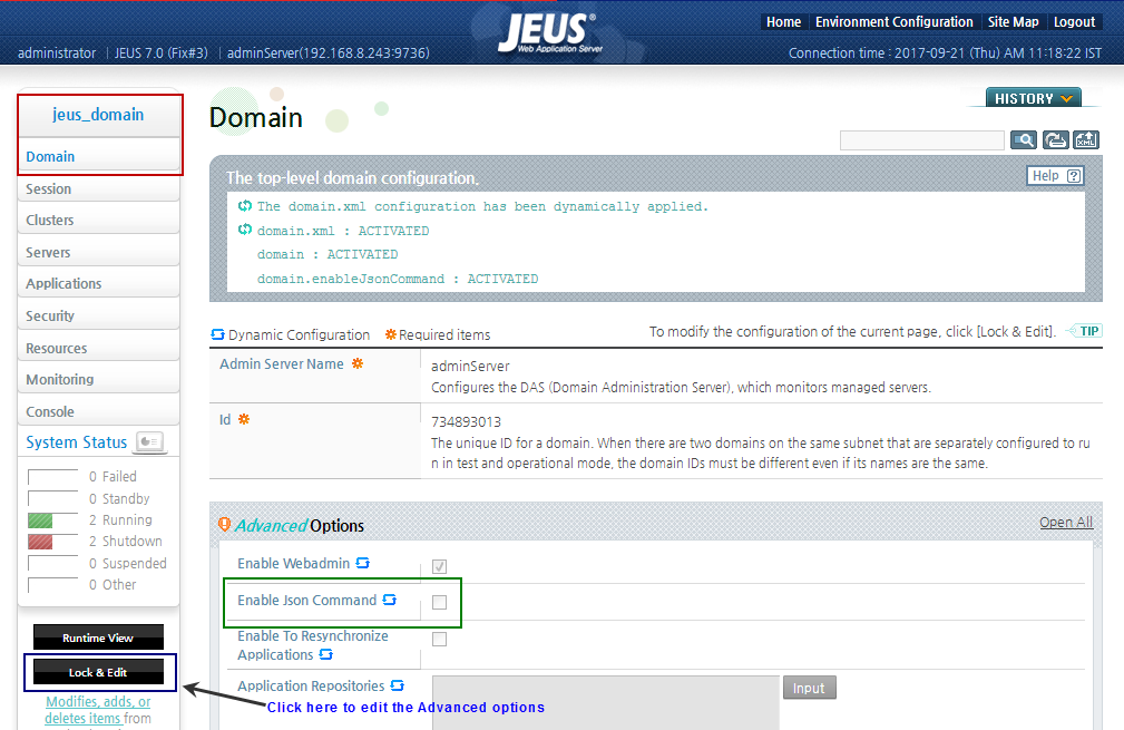 Domain Page