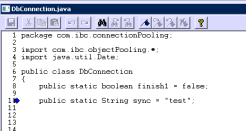 Lines Of Code Preceding Line 126 Of  DbConnection.java Program File