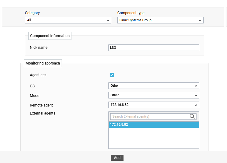 Adding Windows Systems Group Component