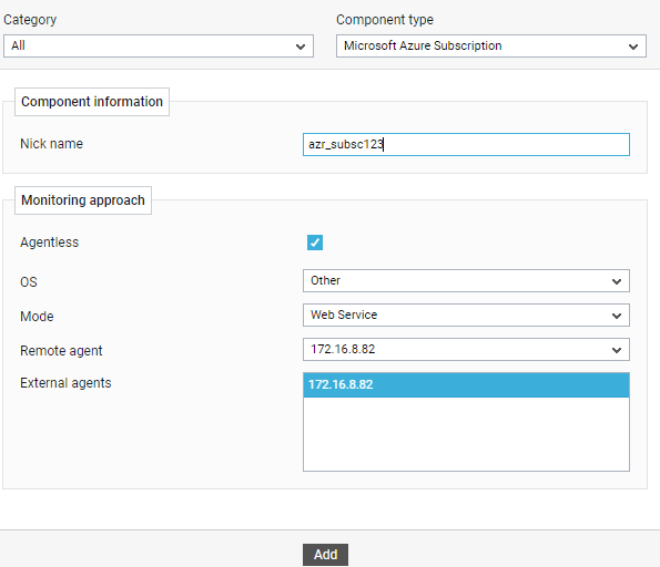 Adding Microsoft Azure Subscription