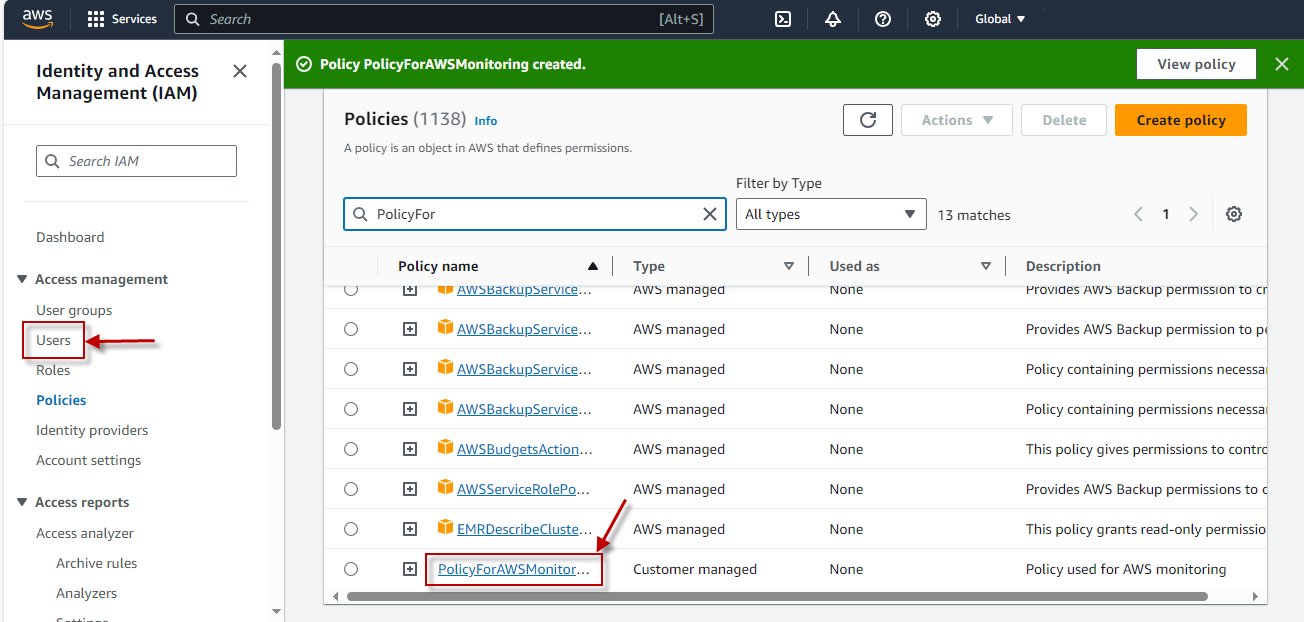 Verifying New Policy in List of Policies
