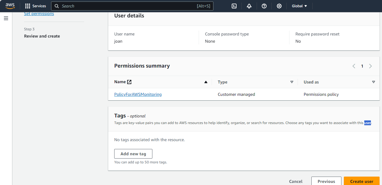 Reviewing User Details
