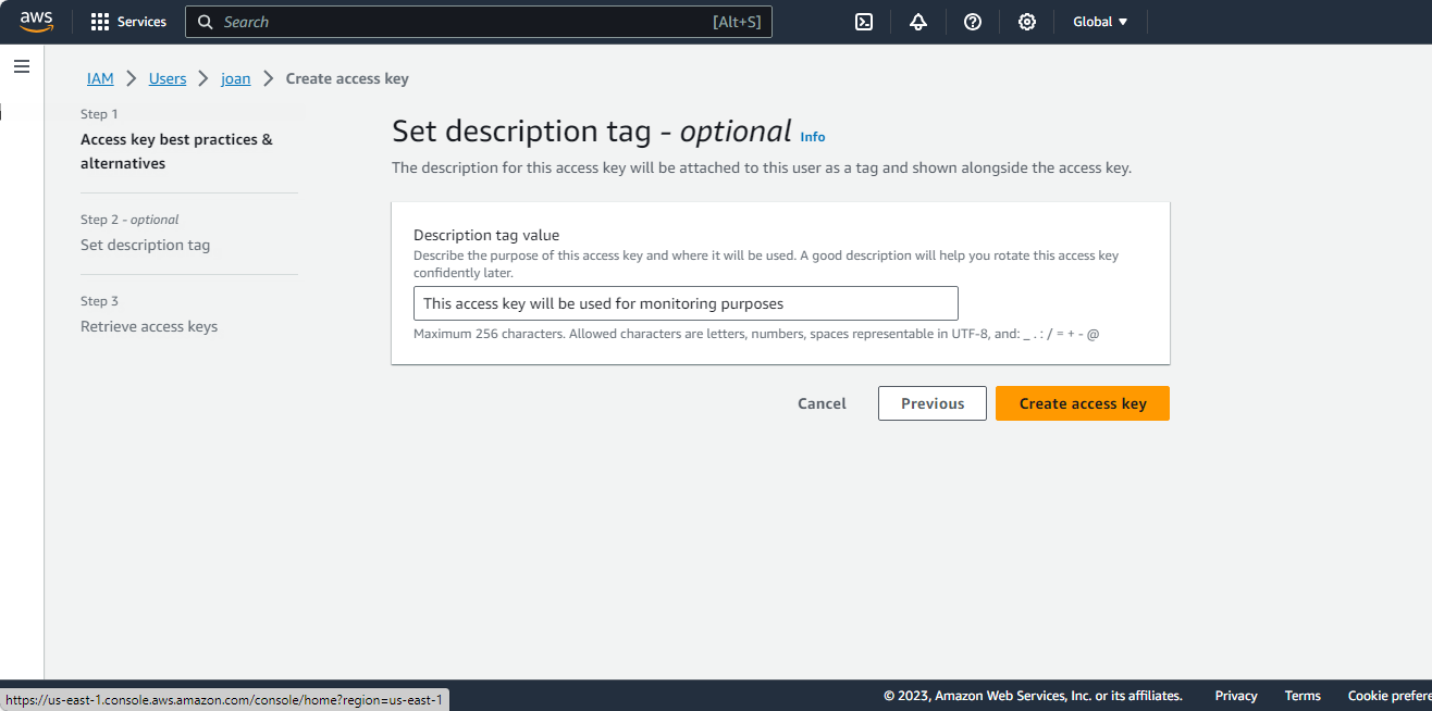 Description Tag Value