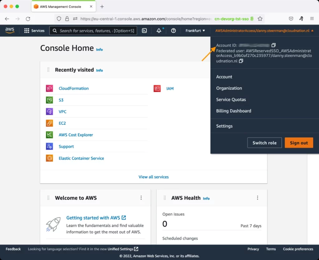 Identifying AWS Account ID