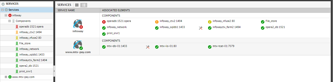 Expand Service Node in Services Tree