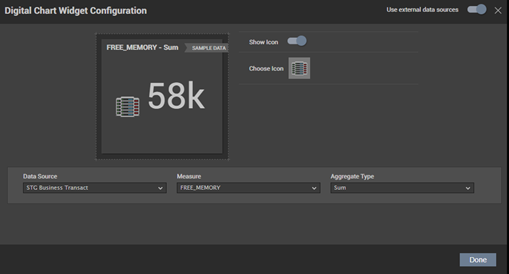 Configuring Dashboard Widget