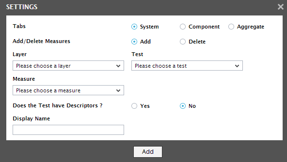 Add Measure to System Tab Page