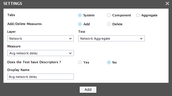 Delete Measure from System Tab Page