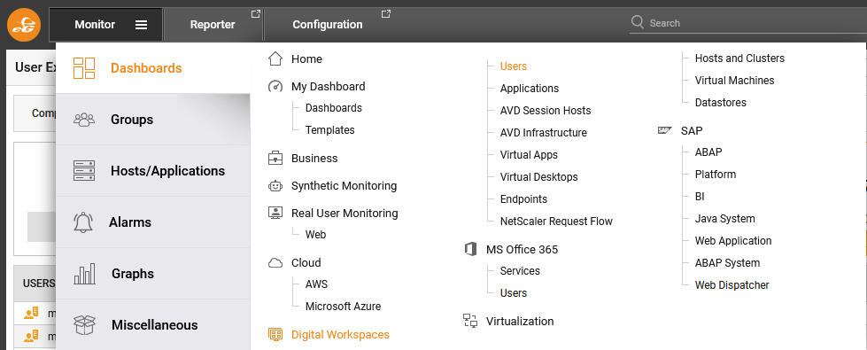 Accessing User Experience Dashboard