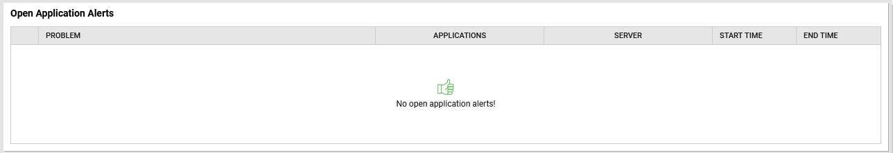 Open Application Alerts Section of Applications Page