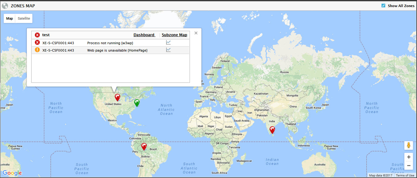 Viewing Zone-specific List of Problems