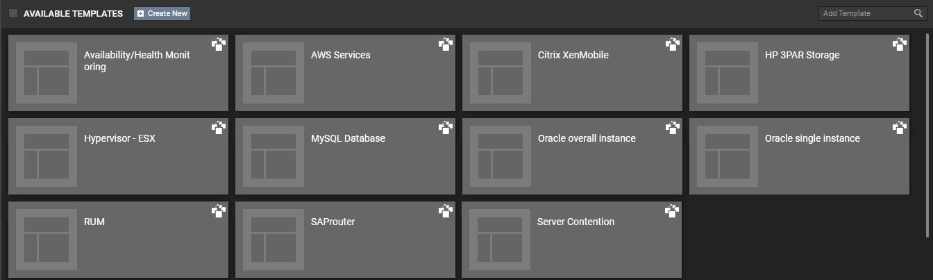 Available Templates Page