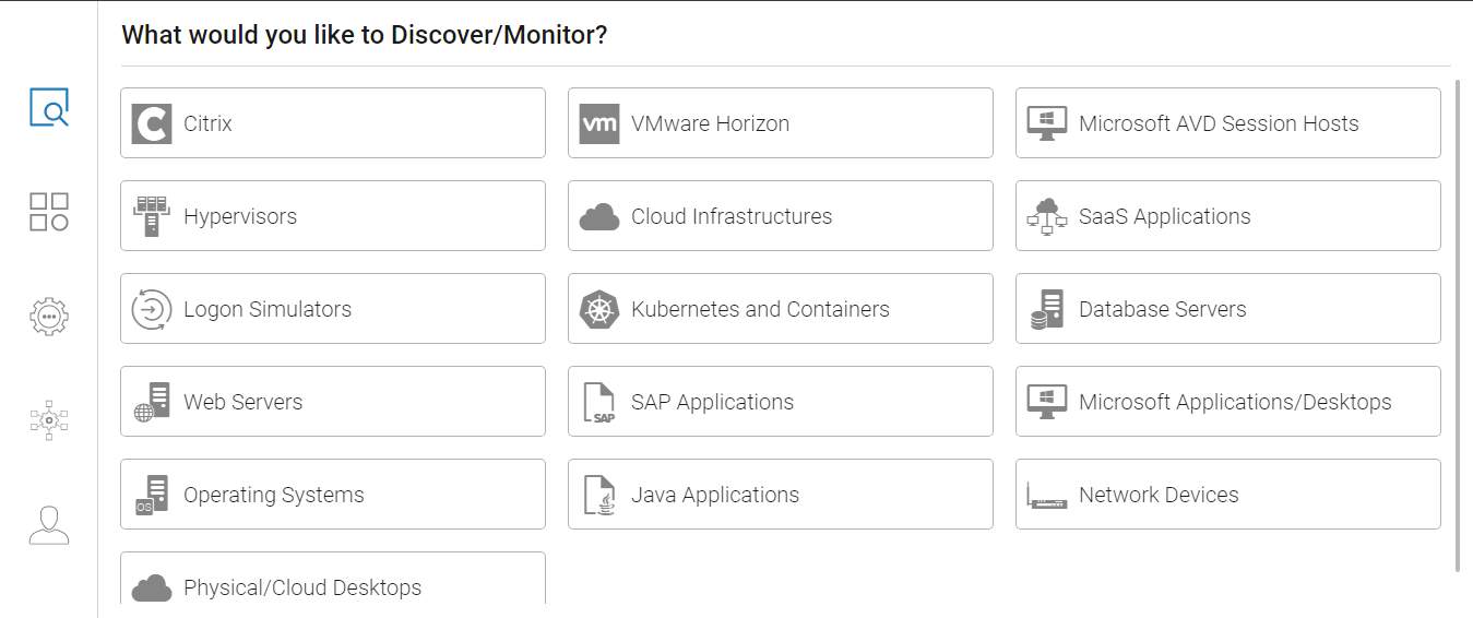 Selecting Microsoft AVD Session Hosts component to discover