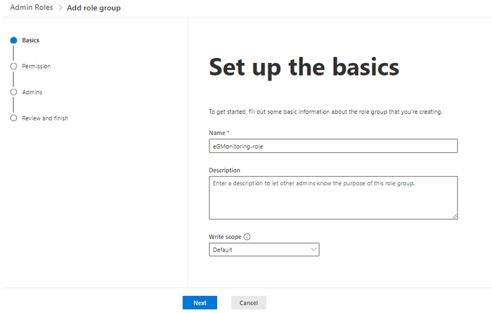 Add New Role Group