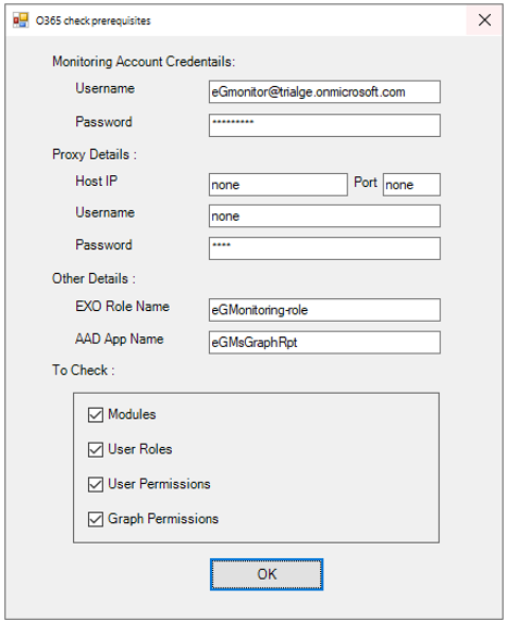 Pre-Requisites Check