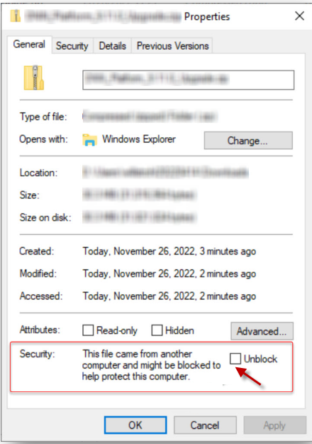 Unblocking File