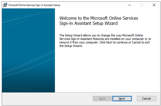 Installation Wizard
