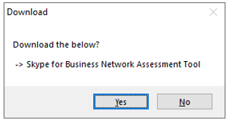 Download Skype for Business Network Assessment Tool