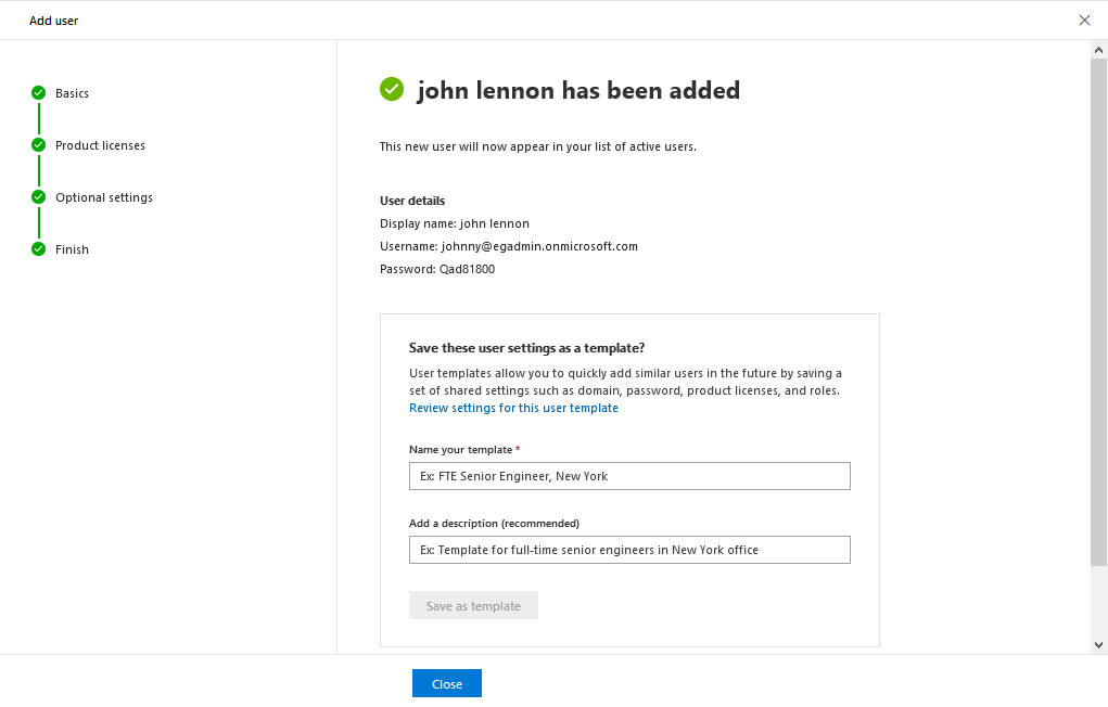 Confirmation Message