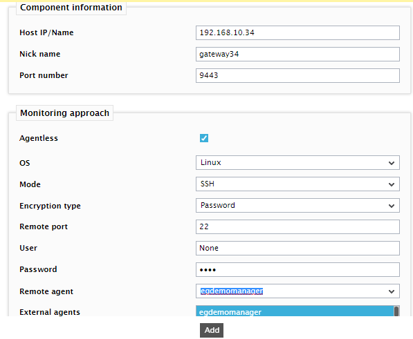 Add New Horizon UAG Component