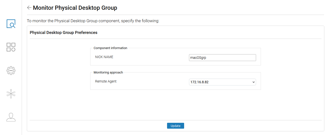Configuring a Physical Desktop Group
