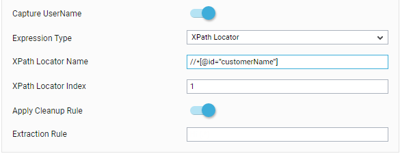 Capturing User Name Using XPath Locator