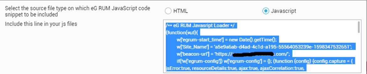 Copying Javascript Code Snippet