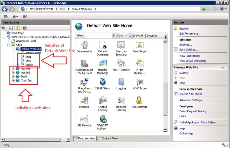 IIS Manager Console