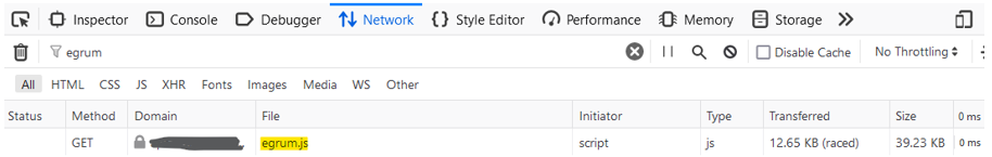 Request for egrum.js Showing Up in Developer Console