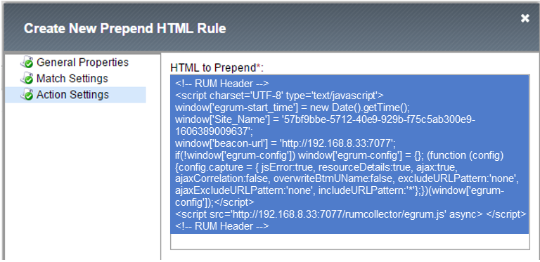 Copying RUM Code Snippet to HTML to Prepend Text Area