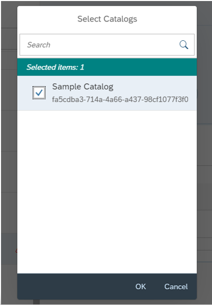 Selecting Catalog in which eG RUM Plugin is to be Added