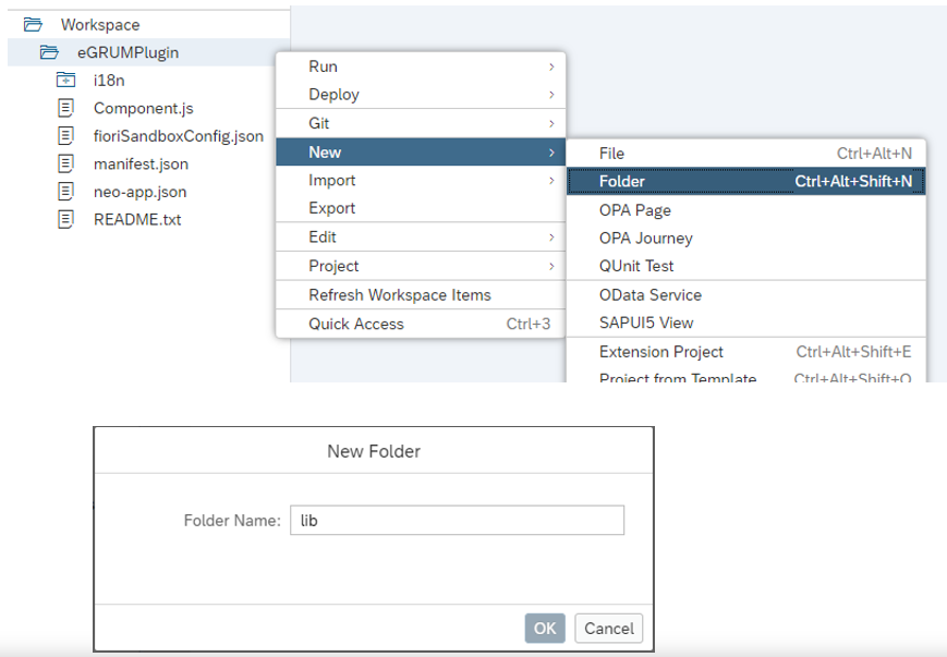 Creating lib Folder under eGRUMPlugin Folder
