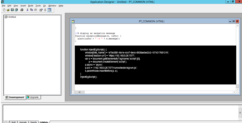 Inserting JavaScript Code Snippet in HTML Definition