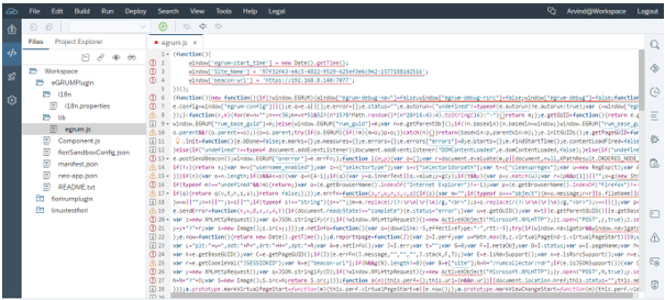 Pasting Contents of Downloaded egrum.js into Empty egrum.js